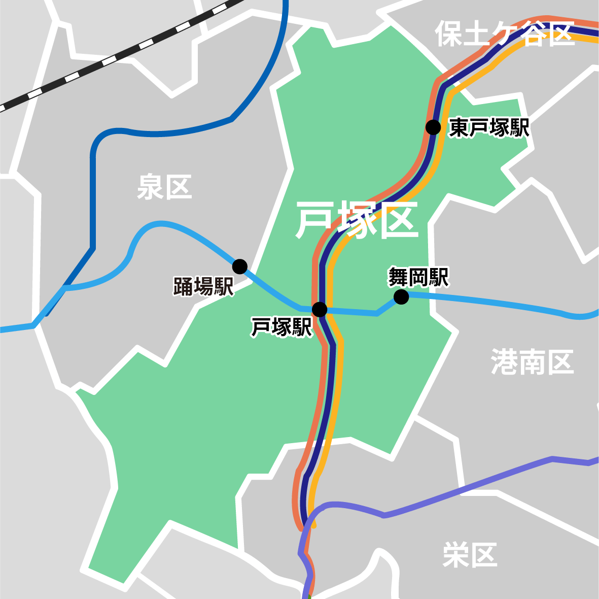 戸塚区地図